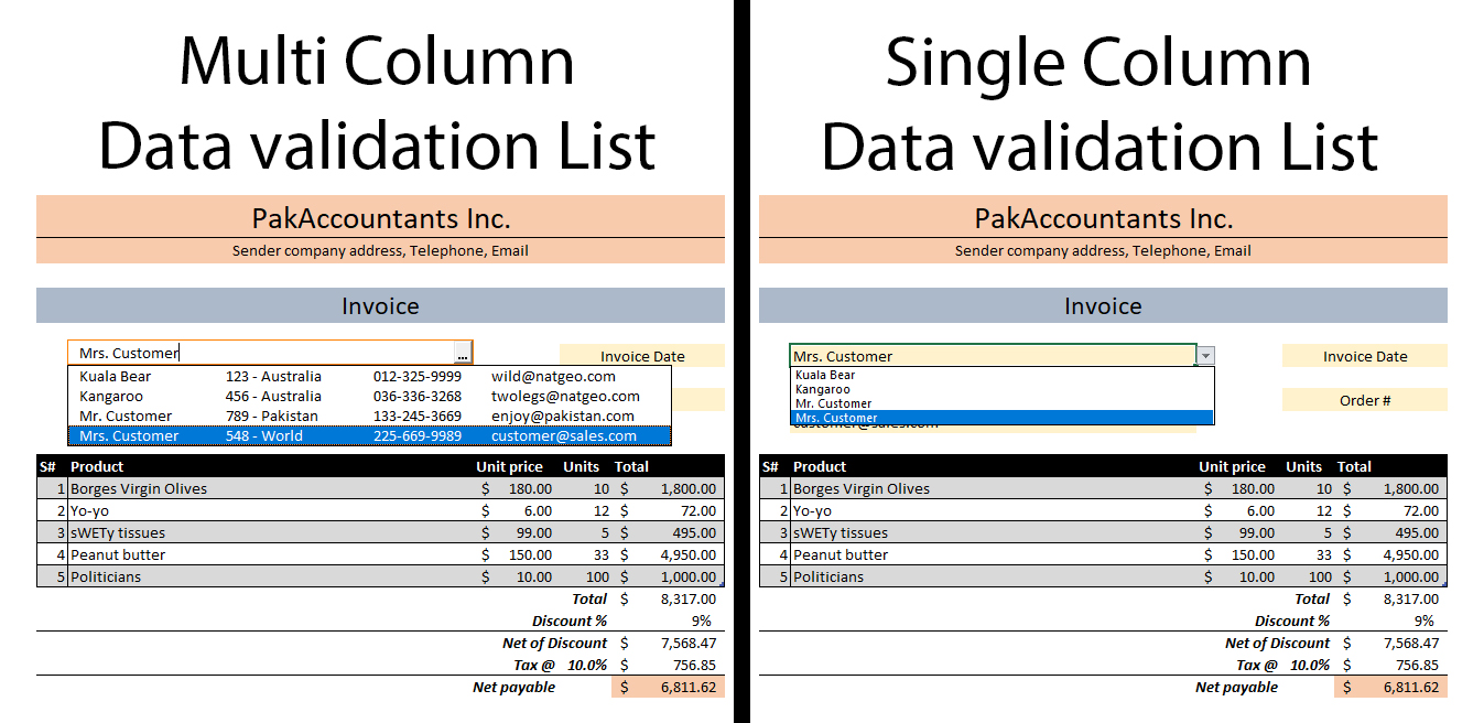 how-to-create-a-data-validation-with-drop-down-list-in-excel-youtube