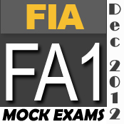 FREE FIA FA1 Mock Exam December 2012