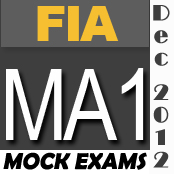 FREE FIA MA1 Mock Exam December 2012