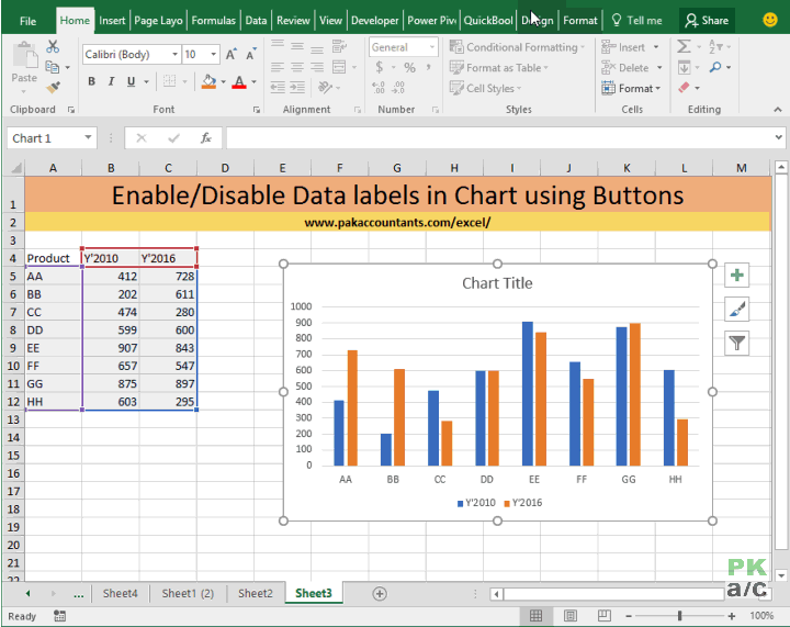 Excel Chart Mouse Over Label